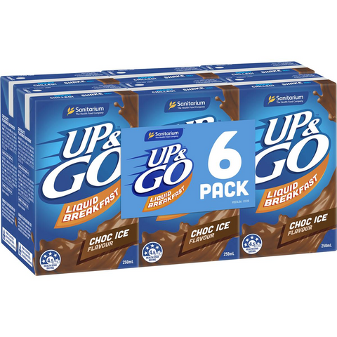 Sanitarium Up&go Liquid Breakfast Choc Ice 6 Pack