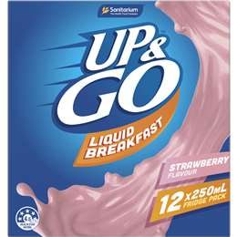 Sanitarium Up&go Liquid Breakfast Strawberry 12 Pack