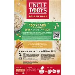 Uncle Tobys Oats Quick Sachets Creamy Honey Porridge 350g