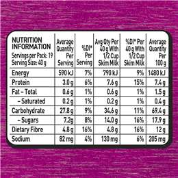 Uncle Tobys Cereal Plus Antioxidant 765g