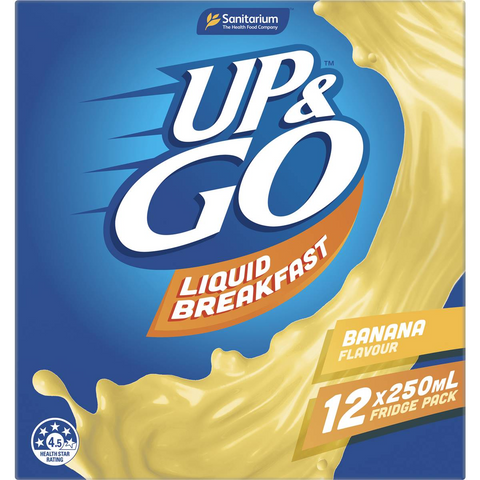 Sanitarium Up&go Liquid Breakfast Banana 12 Pack