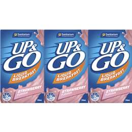 Sanitarium Up&go Liquid Breakfast Strawberry 3 Pack