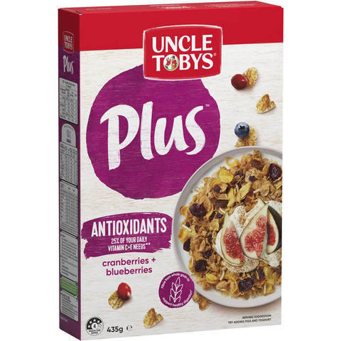 Uncle Tobys Cereal Plus Antioxidant 435g