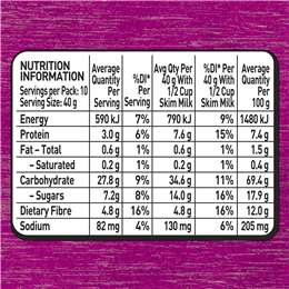 Uncle Tobys Cereal Plus Antioxidant 435g