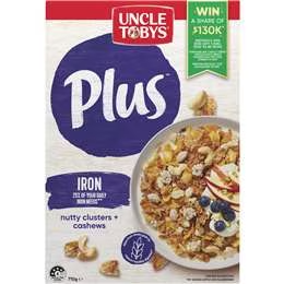 Uncle Tobys Cereal Plus Iron 710g