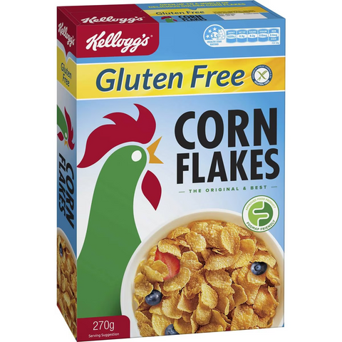 Kellogg's Corn Flakes Gluten Free Breakfast Cereal 270g