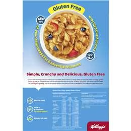 Kellogg's Corn Flakes Gluten Free Breakfast Cereal 270g