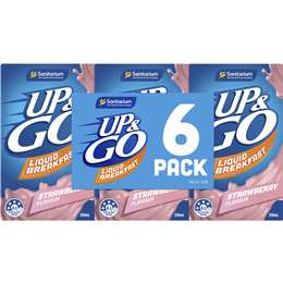 Sanitarium Up&go Liquid Breakfast Strawberry 6 Pack