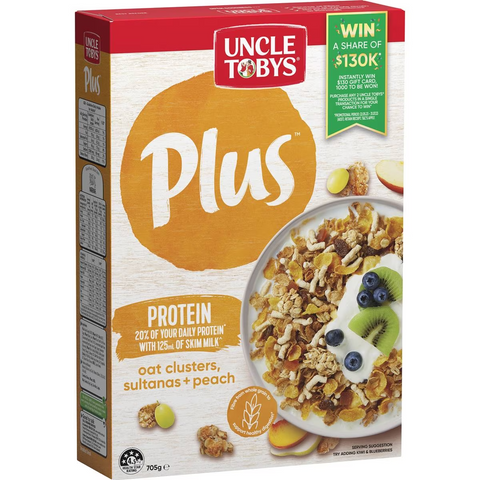 Uncle Tobys Cereal Plus Protein 705g