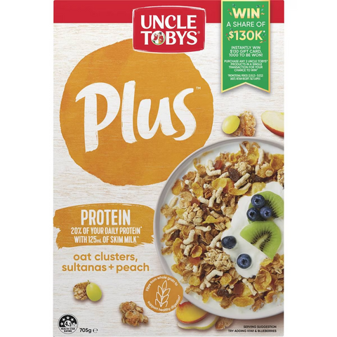 Uncle Tobys Cereal Plus Protein 705g