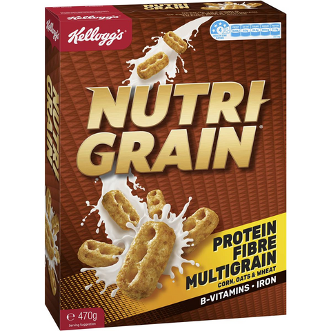 Kellogg's Nutri Grain Protein Breakfast Cereal 470g