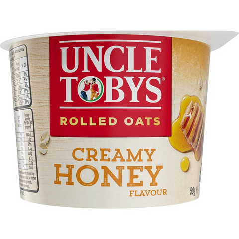 Uncle Tobys Oats Quick Cup Creamy Honey Porridge 50g