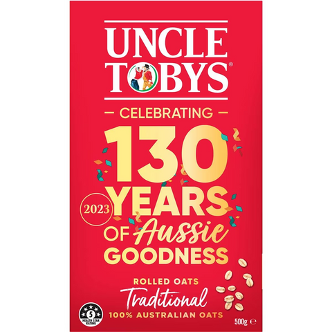 Uncle Tobys Oats Traditional Rolled Oats Porridge 500g