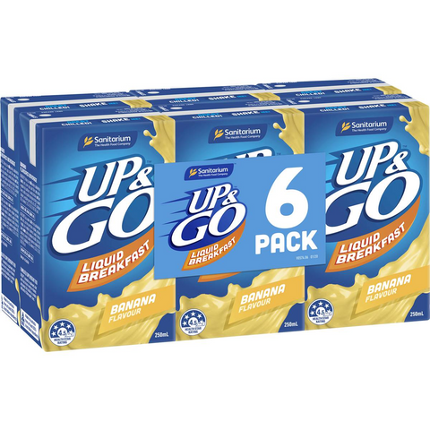 Sanitarium Up&go Liquid Breakfast Banana 6 Pack