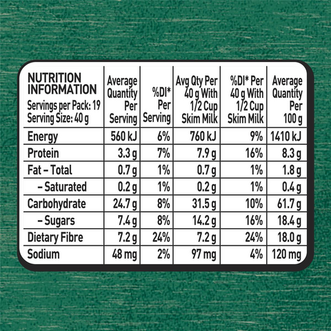 Uncle Tobys Cereal Plus Fibre 775g