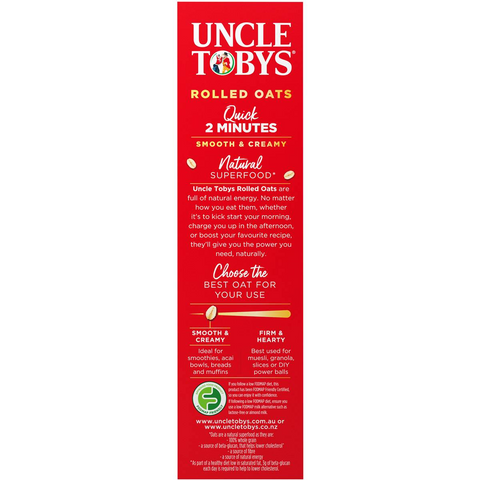 Uncle Tobys Oats Quick Oats Porridge Porridge 500g