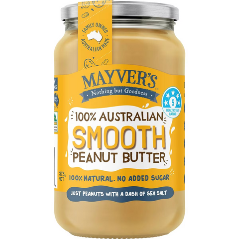 Mayver's Smooth Peanut Butter 375g