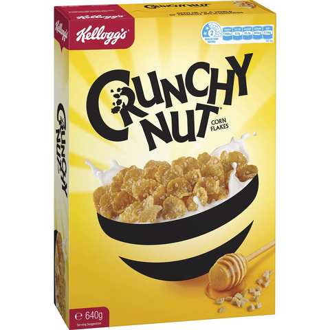 Kellogg's Crunchy Nut Corn Flakes Breakfast Cereal 640g