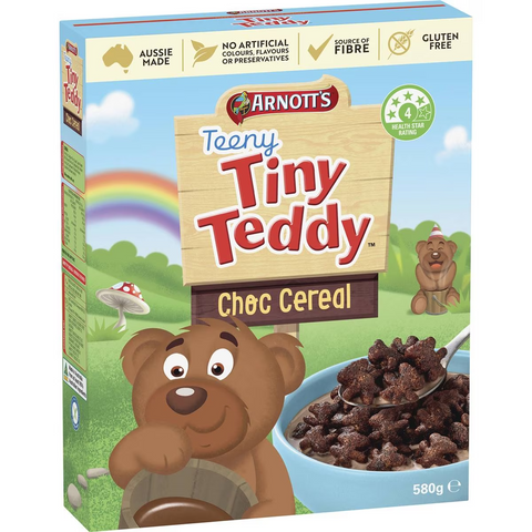 Arnott's Teeny Tiny Teddy Choc Cereal 580g