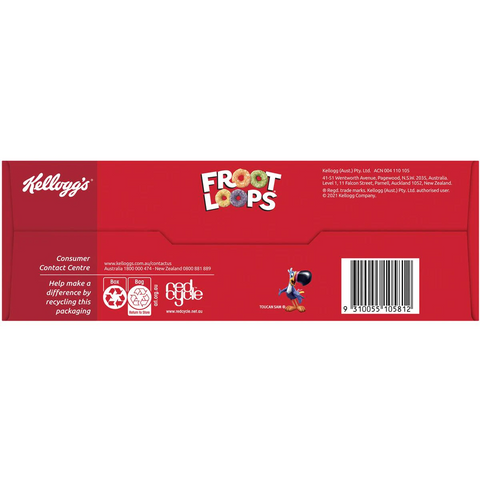 Kellogg's Froot Loops Breakfast Cereal 460g