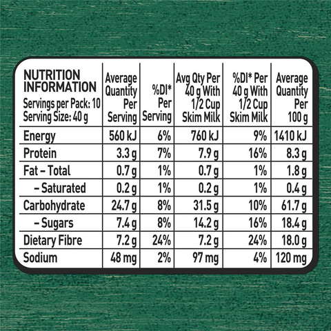 Uncle Tobys Cereal Plus Fibre 430g