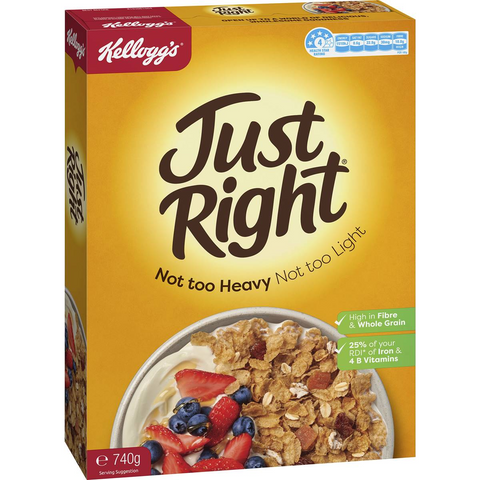 Kellogg's Just Right Apricot & Sultana Breakfast Cereal 740g