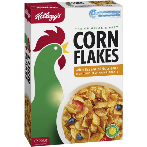 Kellogg's Corn Flakes Breakfast Cereal 220g