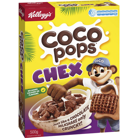 Kellogg's Coco Pops Chex Breakfast Cereal 500g