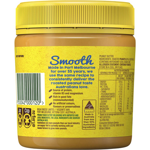 Bega Peanut Butter Smooth 375g