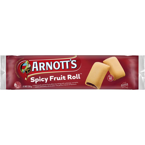 Arnott's Spicy Fruit Roll Biscuits Biscuits 250g