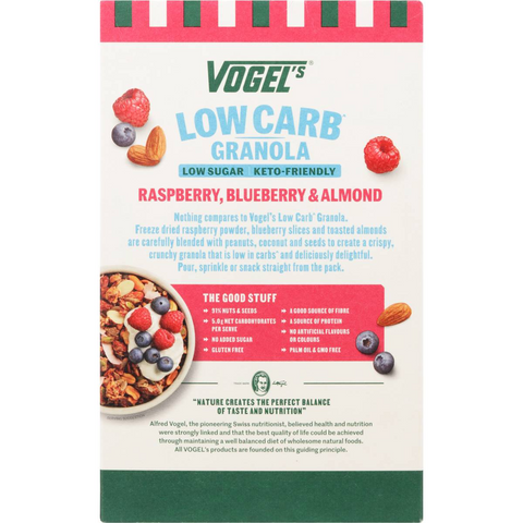 Vogel's Low Carb Granola Raspberry, Blueberry & Almond 360g