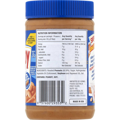 Skippy Super Chunk Peanut Butter 462g