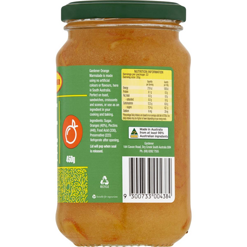 Gardener Orange Marmalade 450g