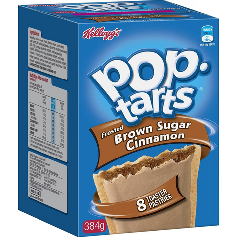 Kellogg's Pop Tarts Frosted Brown Sugar Cinnamon Toaster Pastries 384g