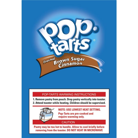 Kellogg's Pop Tarts Frosted Brown Sugar Cinnamon Toaster Pastries 384g