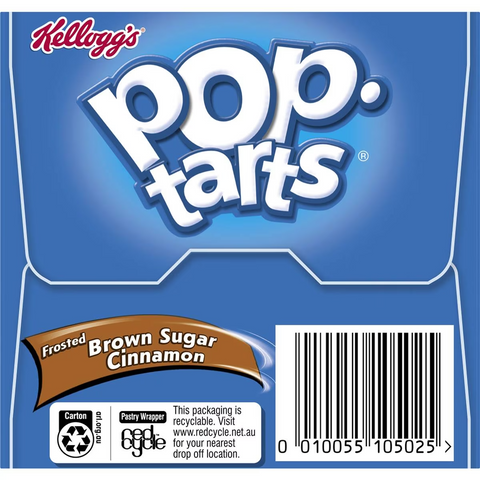 Kellogg's Pop Tarts Frosted Brown Sugar Cinnamon Toaster Pastries 384g