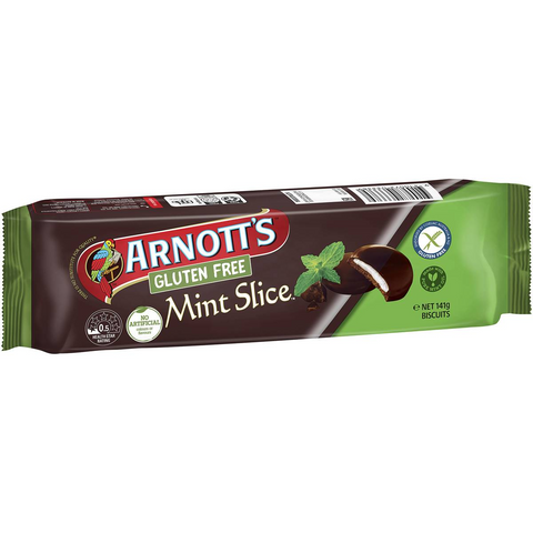 Arnott's Gluten Free Mint Slice Chocolate Biscuits 141g