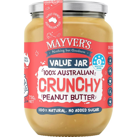 Mayver's Crunchy Peanut Butter 750g