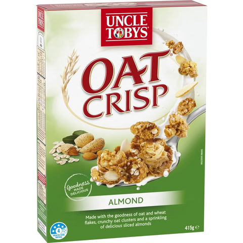 Uncle Tobys Oat Crisp Almond Breakfast Cereal 415g