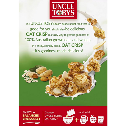 Uncle Tobys Oat Crisp Almond Breakfast Cereal 415g