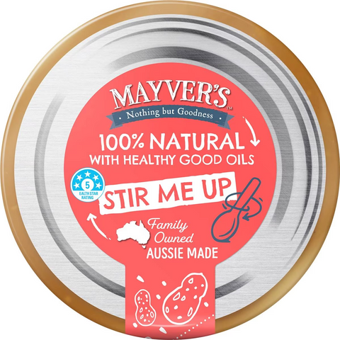 Mayver's Dark Peanut Butter Crunchy 375g