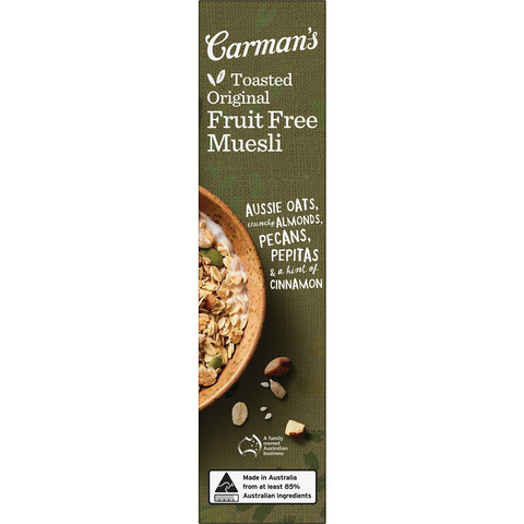 Carman's Original Fruit Free Muesli 500g