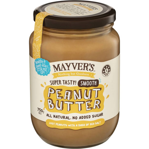 Mayver's Smooth Peanut Butter 750g