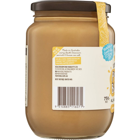 Mayver's Smooth Peanut Butter 750g