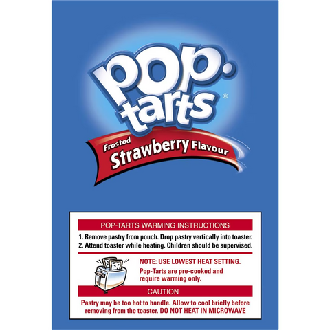 Kellogg's Pop Tarts Frosted Strawberry Toaster Pastries 384g