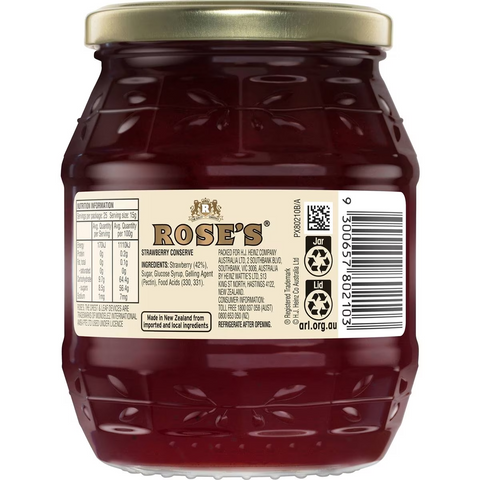 Rose's Strawberry Conserve 375g