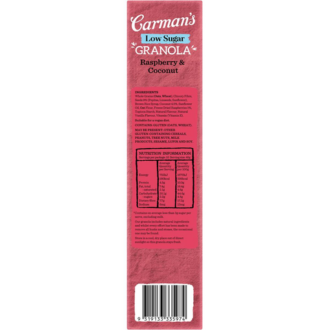 Carman's Low Sugar Granola Raspberry & Coconut 450g