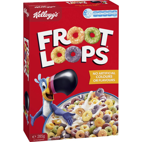 Kellogg's Froot Loops Breakfast Cereal 285g