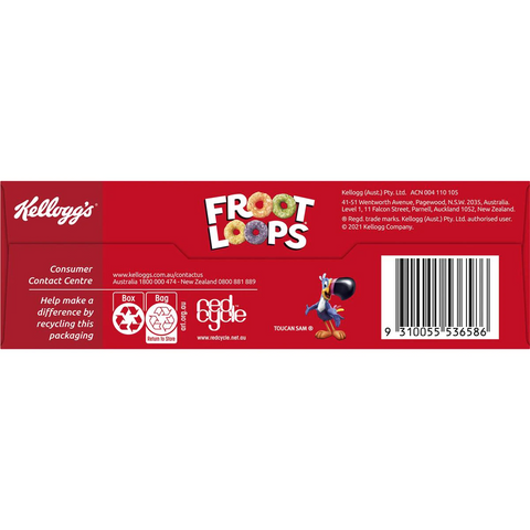 Kellogg's Froot Loops Breakfast Cereal 285g