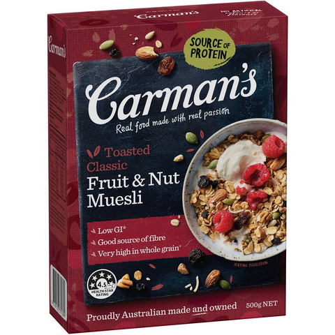 Carman's Classic Fruit & Nut Muesli 500g